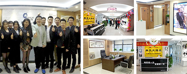 唐風采福州店 唐風采員工和唐總合影